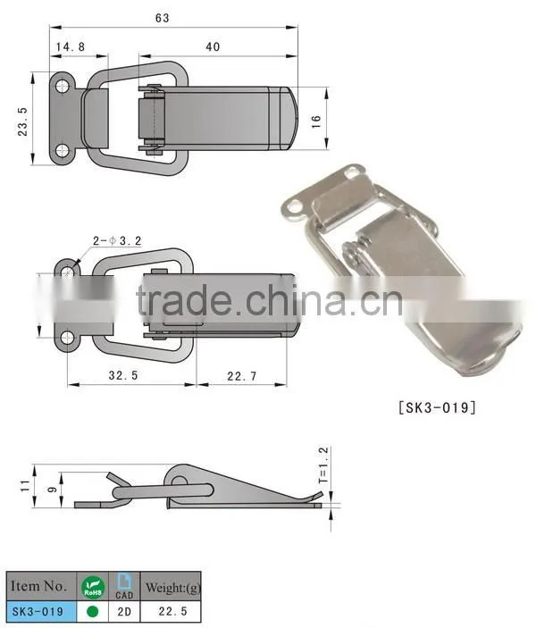 new product SK3-019 mini spring hasps