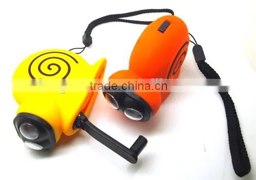 fish dynamo flashlight for promotional