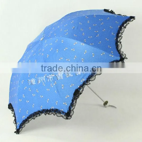 LB315 eye-catching color promotional gift lace wedding umbrella