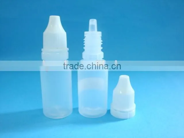 30ml PET e-liquid bottle with double insurance cap, plastic eye dropper bottle