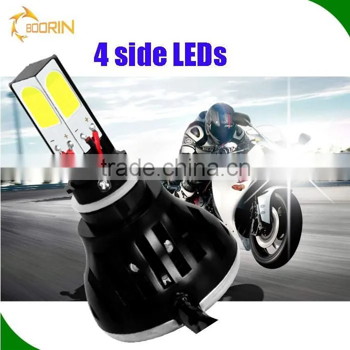 Motorcycle led headlight spare parts hid led replacement kit 12V led lighting hi lo headlamp H6 H7 H4 led motorcycle headlight