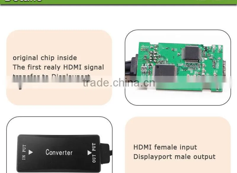1080p hdmi to displayport adapter