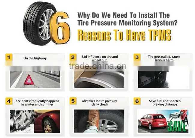 solar power supply TPMS with life long energy conservation and easy instollation