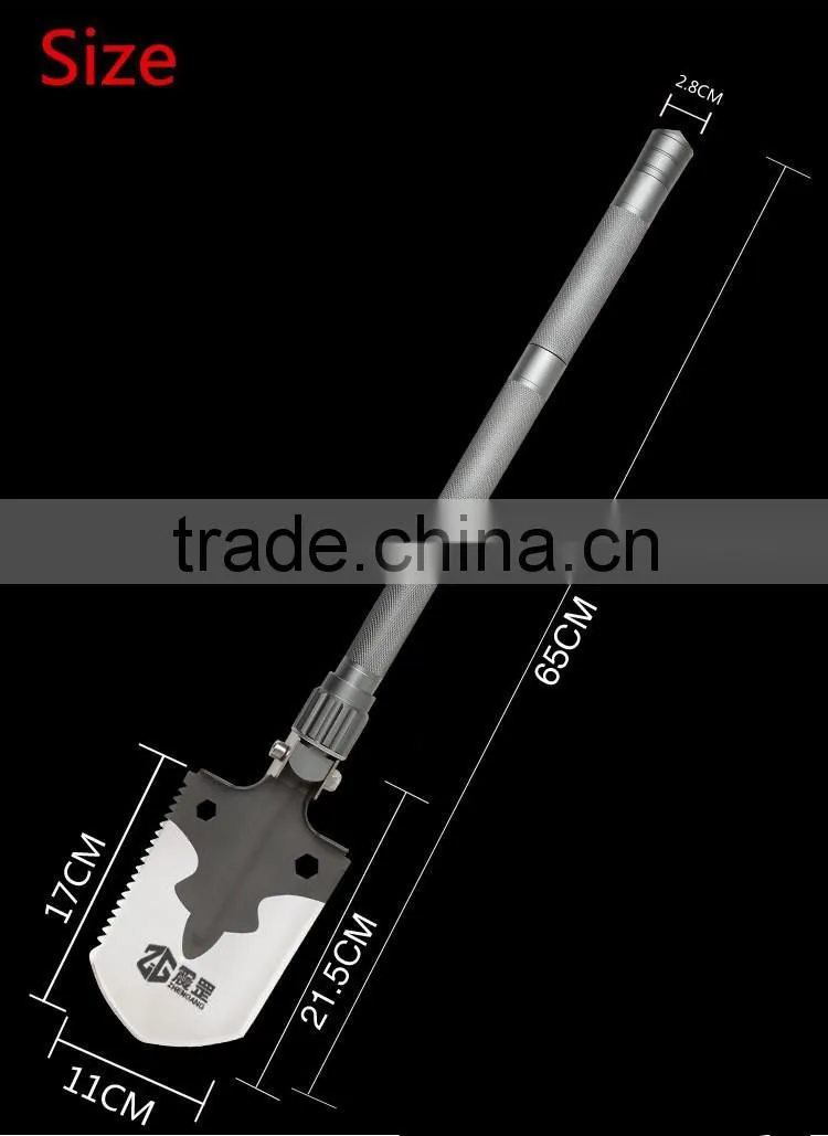 Multifunctional Folding shovel Military shovel Mountaineering Camping outdoor equipment