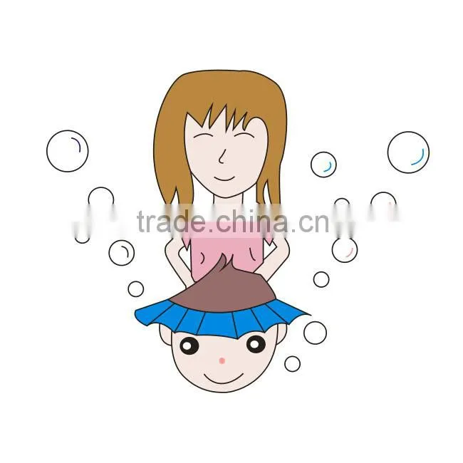 New style rabbit design baby bath hat