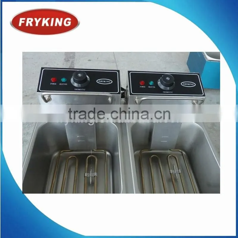 Safe Guaranteed Countertop Electric Deep Fryer Dual Tank