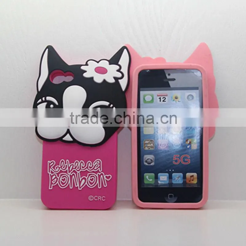 2013 HOTTEST !!! Lovely Cat Rebecca Bonbon Cartoon Animal Design Silicone mobile phone case