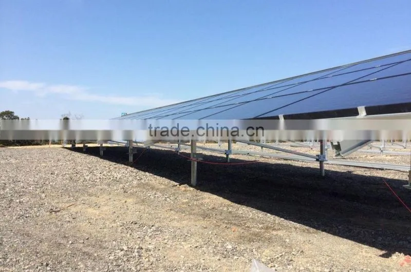 Aluminum solar mounting brackets for ground mounting