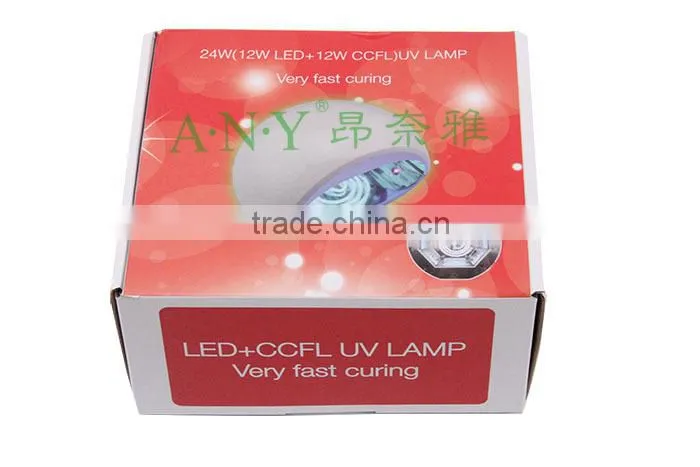 Nail Tools Polish Led UV lamp nail dryer 24W 12W LED+12W CCFL