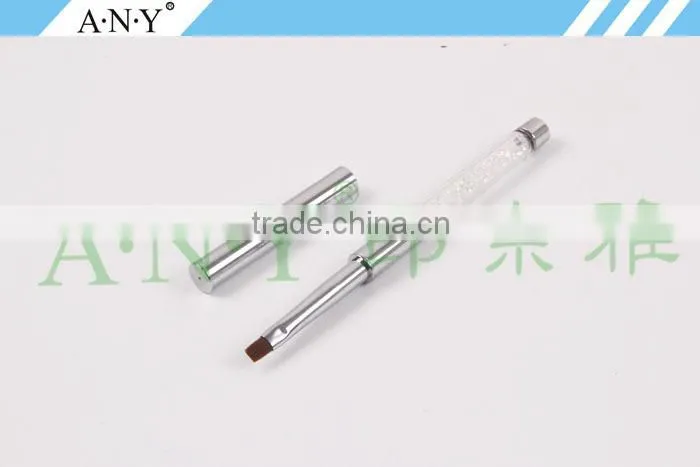 ANY Nail Art Beauty Care UV Gel Nails Building Rhinstone Flat Nlon Nail Brush Gel Nail Art