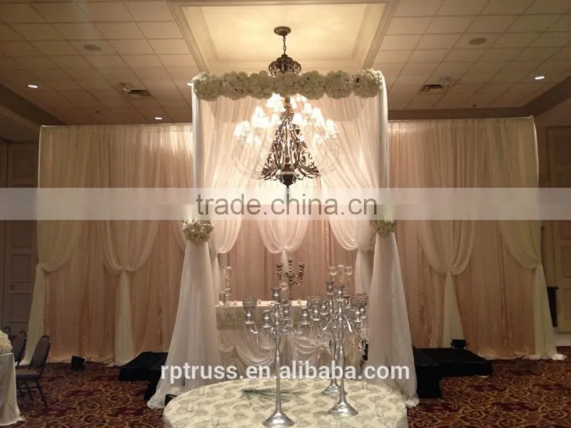 Telescopic pipe and drape for wedding decoration, wedding backdrop stand easy to assemble
