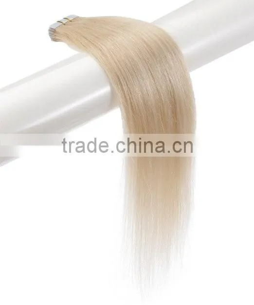 20 inch Color 613 Light Blonde Tape in Human Hair Extensions