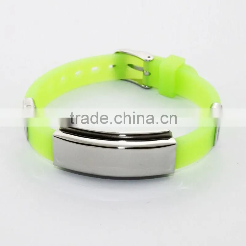 2014 colorful silicone power health bracelet