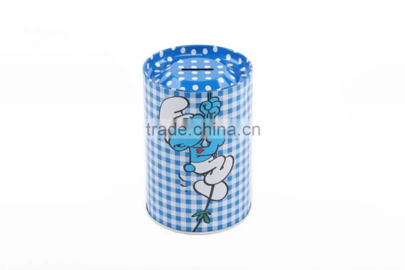 China Wholesale OEM Customized Can Tin Coin Bank with Factory Price