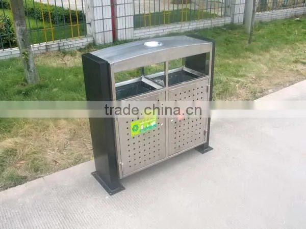 Outdoor stainless steel recycling bin/eco friendly wholesale recycling bins