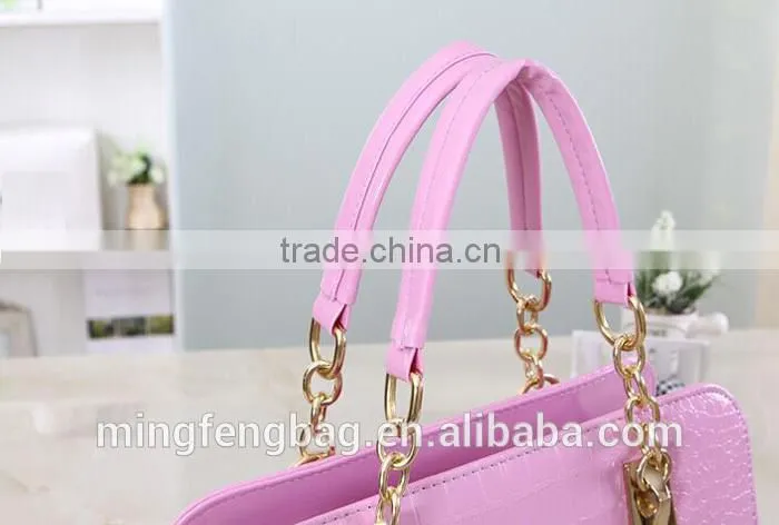 2015 New Fashionable Single Shoulder Cross Strap and Tote PU Woman Bag