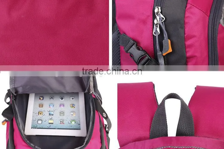 Peach Color Travel Camping Girls Backpack Bags BB011