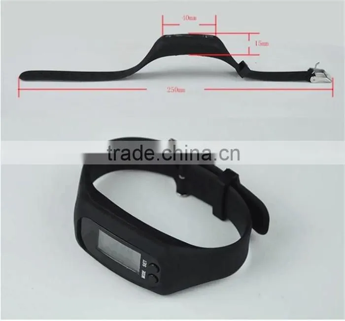 hot style silicone bracelet pedometer multifunctional pedometer watch