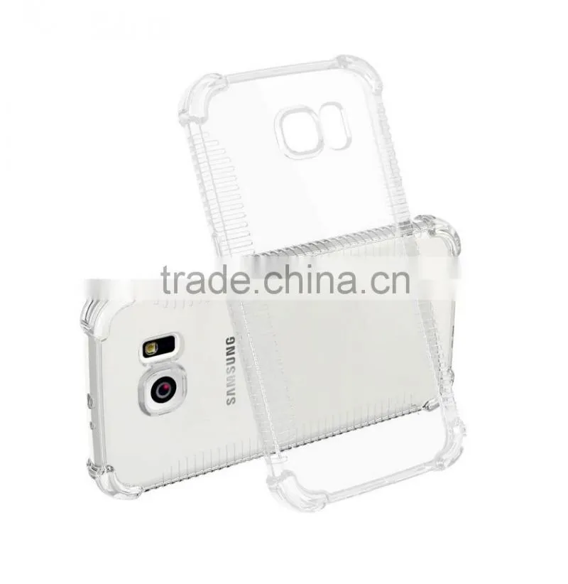 Clear simple 2 in 1TPU+PC case for samsung s7
