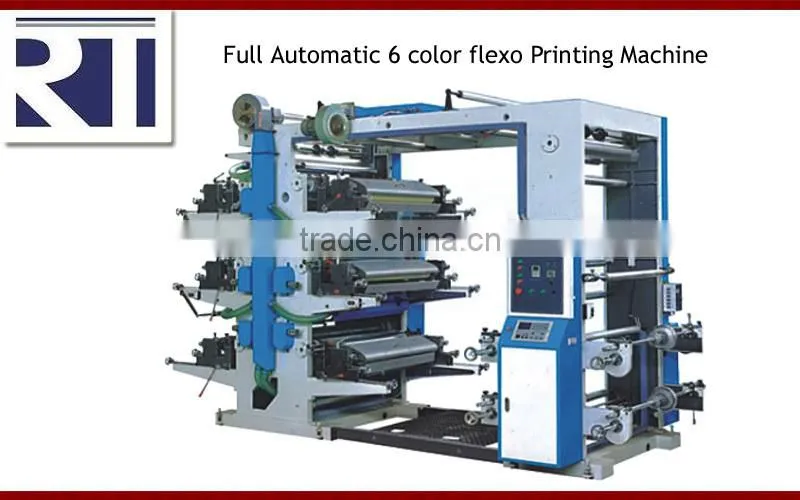 Full Automatic Six Color Flexo Printing Machine