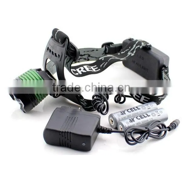 T811 New XML T6 10w LED Head Lights Lamp camping&hiking 10w t6 led zoom headlamp