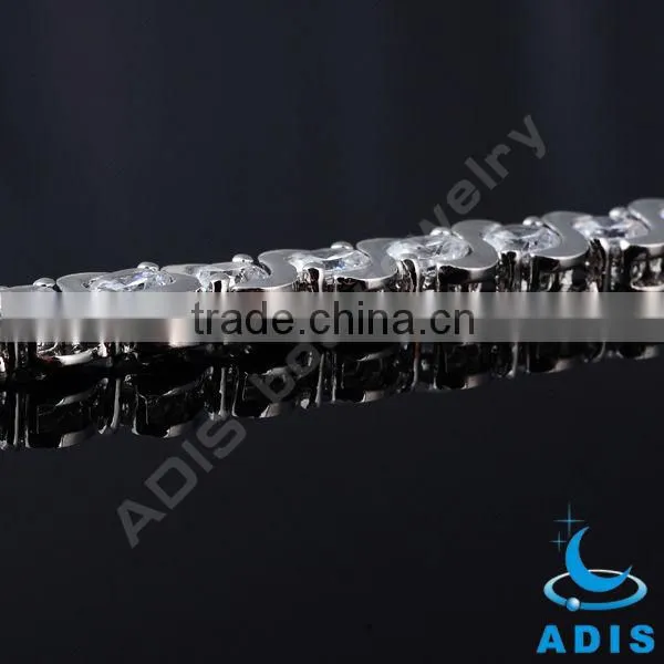 2014 Fashion Silver Plated CZ Brass Bracelets