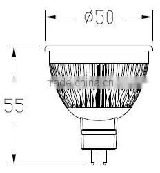 3W MR16 High CRI Sharp COB LED Spotlight