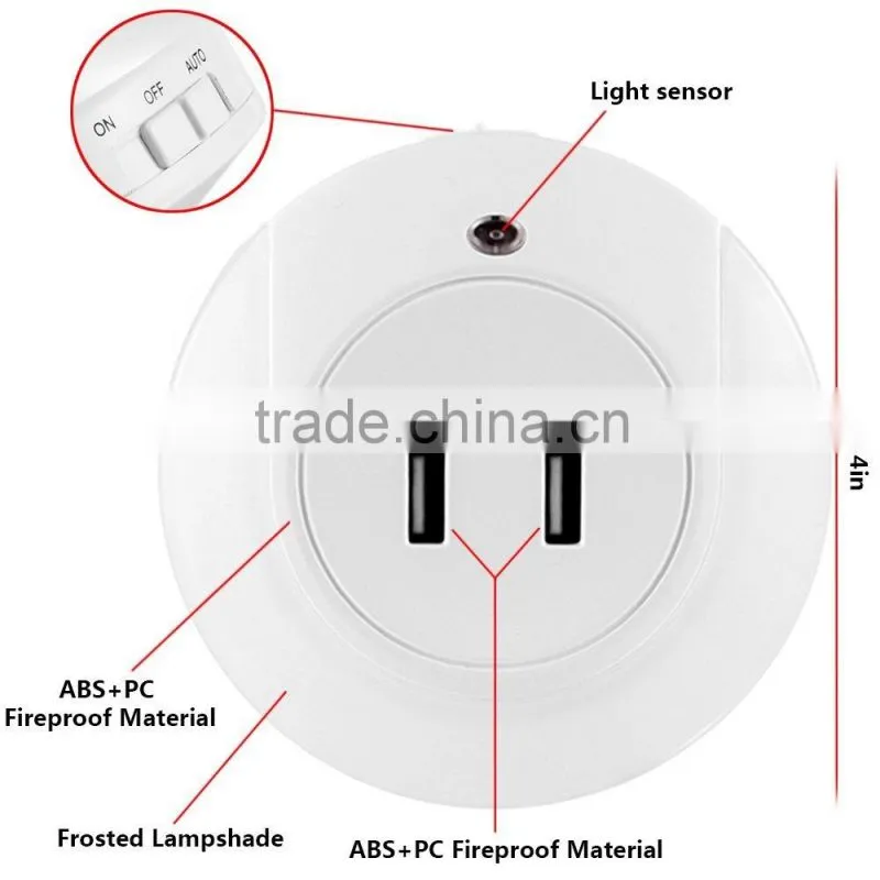 LED Night Light USB Charging Station