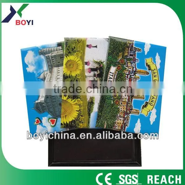 MOQ 1000pcs custom made cheap tourist fridge magnet