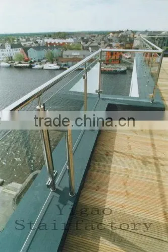 Indoor stainless steel railing for stairs
