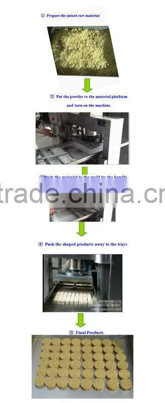 Glutinous rice powder cake green tea powder molded machine