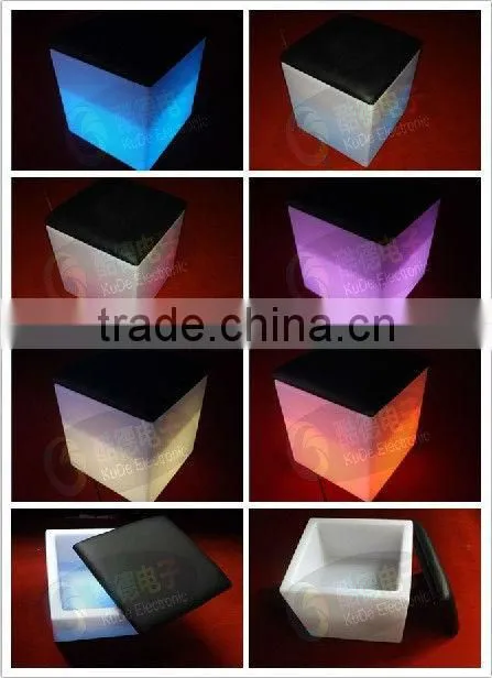 LED Luminous Notch Cube for Bar, led sitting cubes