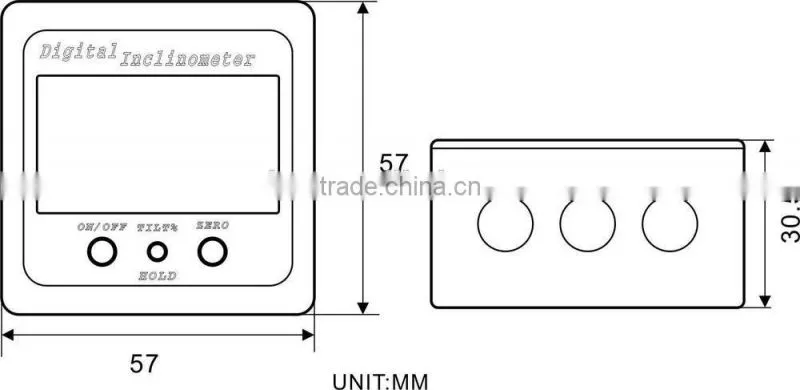 cheap metal digital inclinometer price with magnet base
