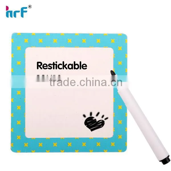 Message shape magnetic white board with marker pen