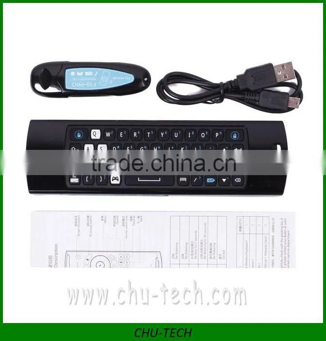 Mele F10-PRO 2.4G Wireless Air Mouse Keyboard 2 in 1 Intelligent Voice with IR Remote Control for Computer / TV / Media Player