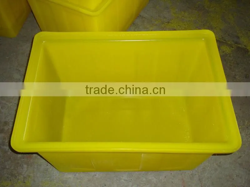 160 liters Natural Solid Plastic Rectangular Stacking Tank
