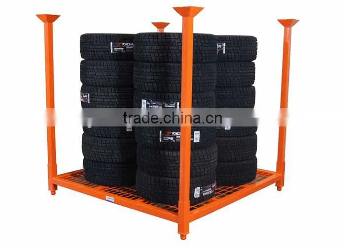 Detachable metal storage tire stack rack for sale