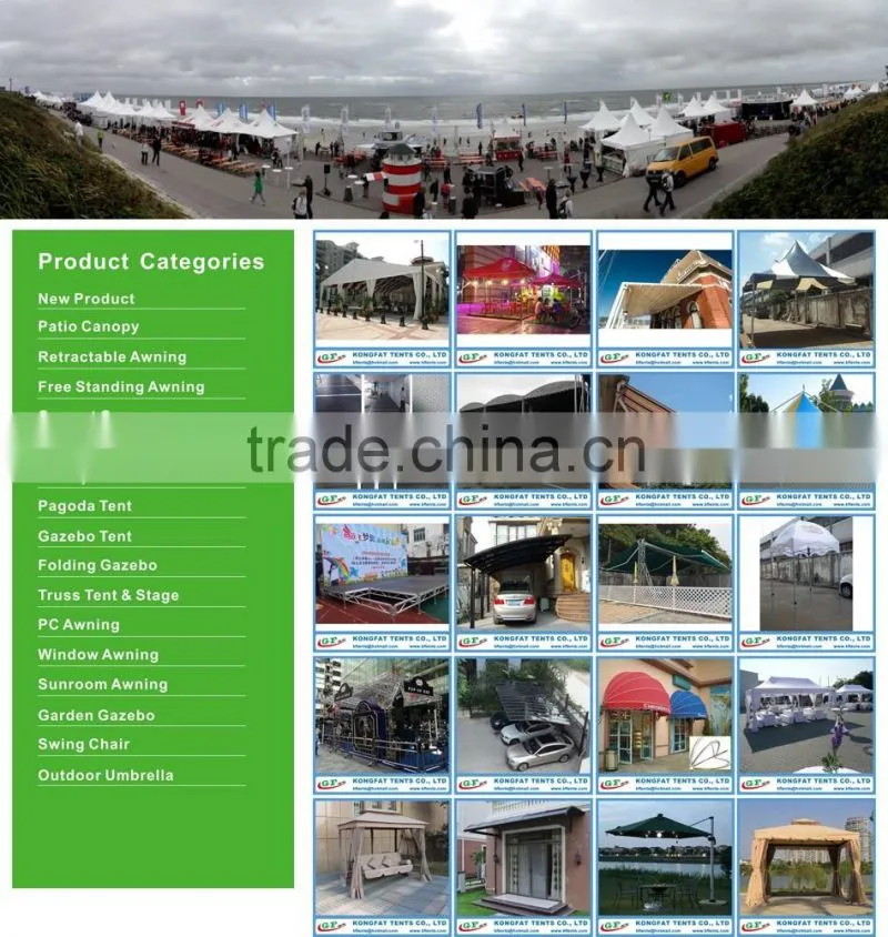 Outdoor movable folding arm awning from Chinese manufacturer
