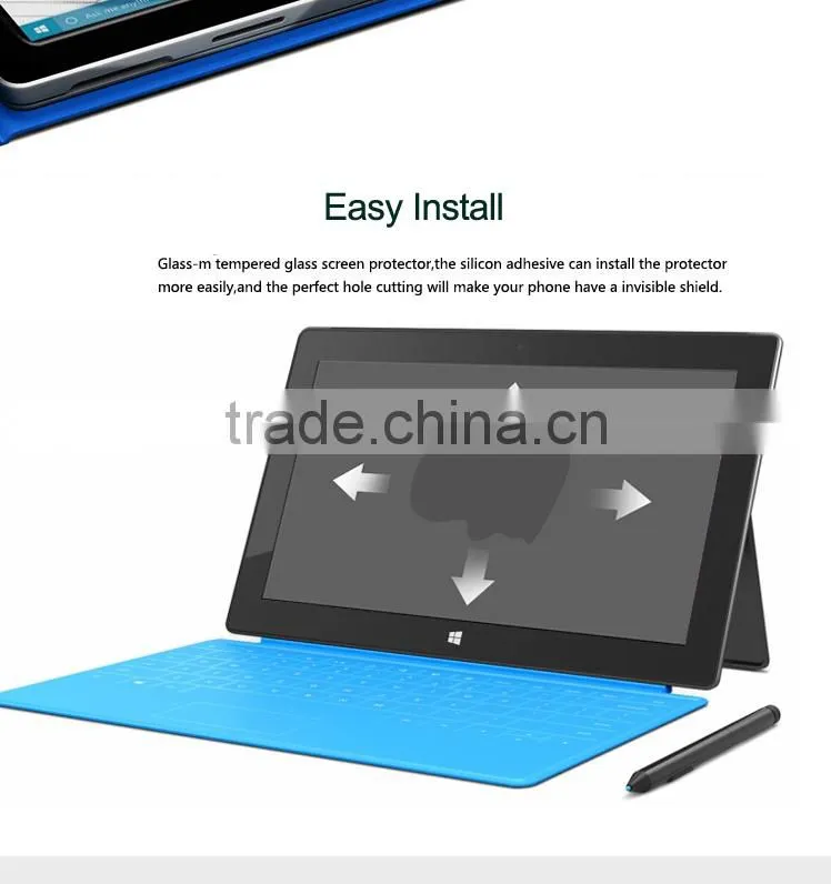 High Quality Tempered Glass Screen Guard for Surface Pro 4 12.3 inch
