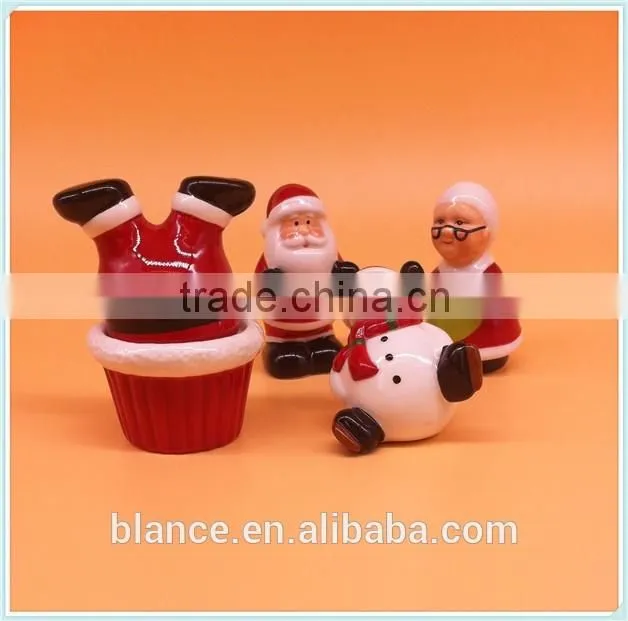 ceramic salt and pepper sets Christmas design wholesale