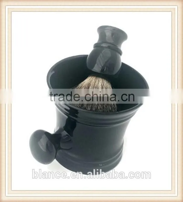 ceramic shaving bowl black shaving soap mug design