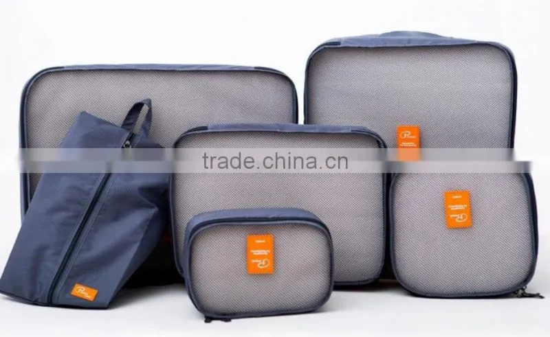 Hot selling 6 pcs Luggage Organizer Travel Storage Bags