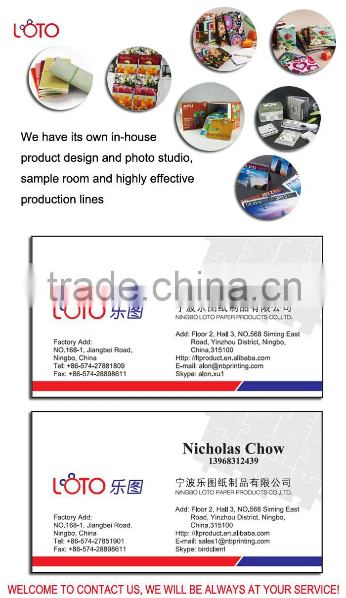Professional Factory Beautiful Hanging Calendar Design
