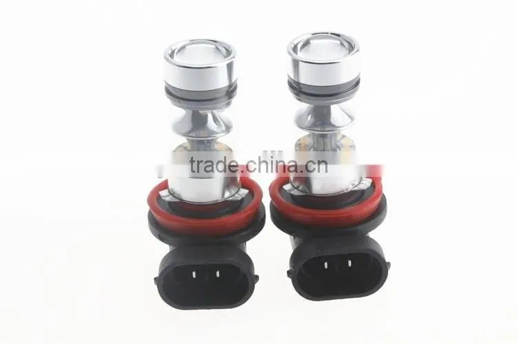 High lumen per watt led h8 led fog light bulb auto led light crees DRL bulb