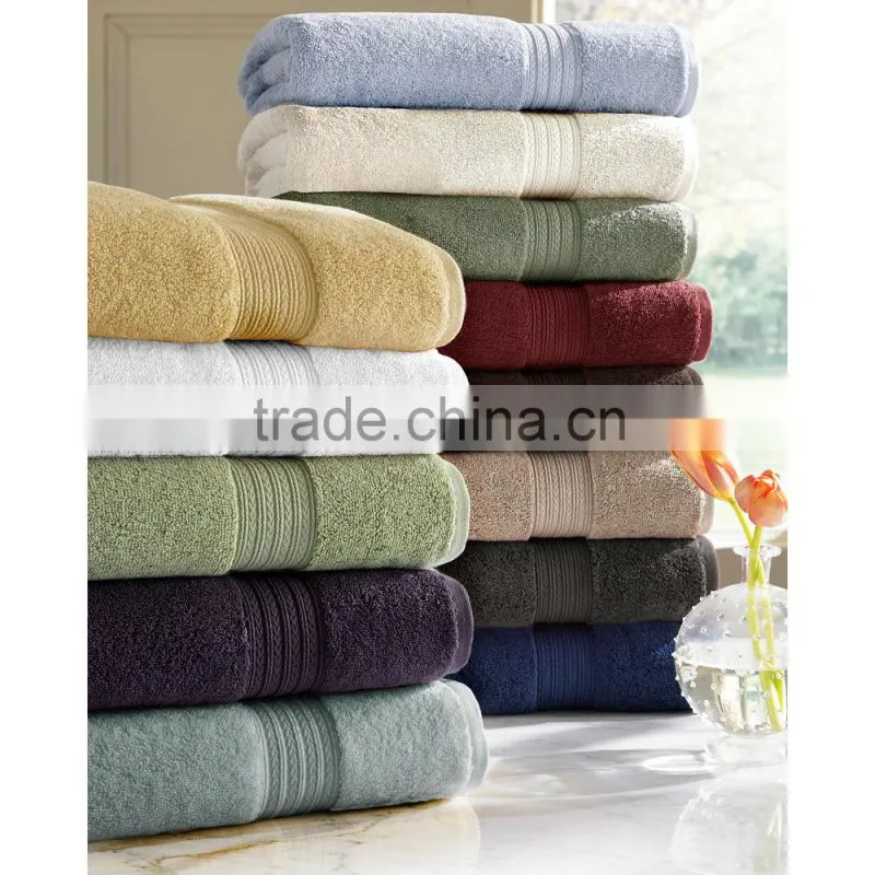 Eco dyed Terry solid color dyed 100% cotton bath towel