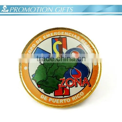 custom epoxy metal badge
