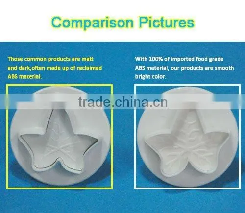 Plastic oval fondant plunger cutters,useful cake decorating tools