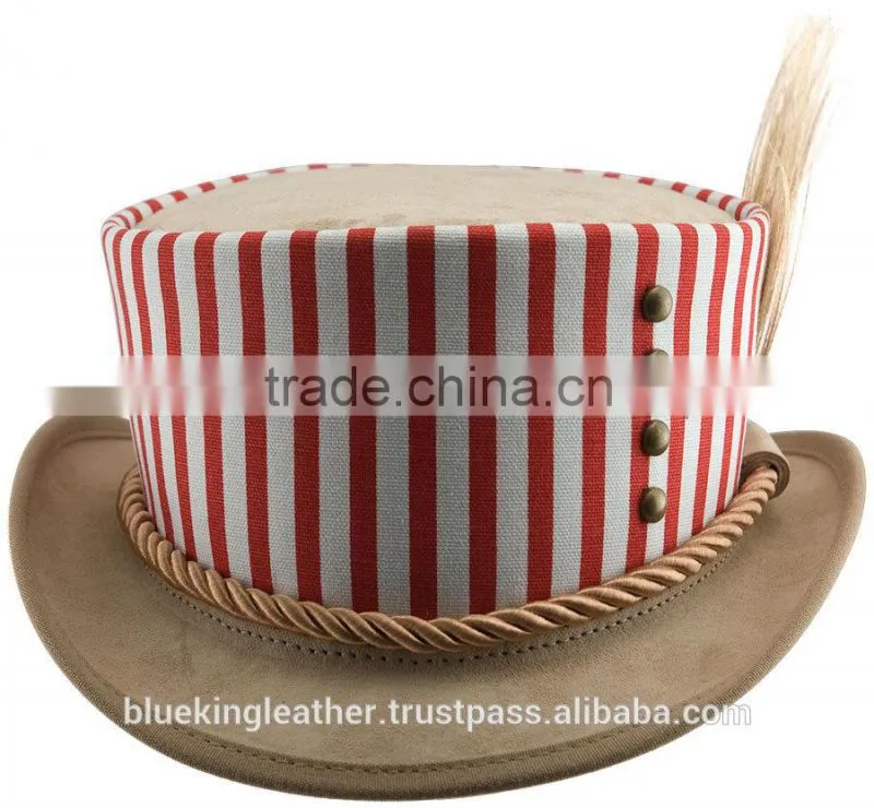 Design 3 "Julep" - HEAD N HOME HATS - Leather - Top Hat - Mint Women Hats