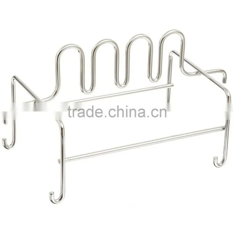 Icegreen Kitchen Use Sturdy Metal Wire Black Cutting Board Storage Rack/Holder Stand