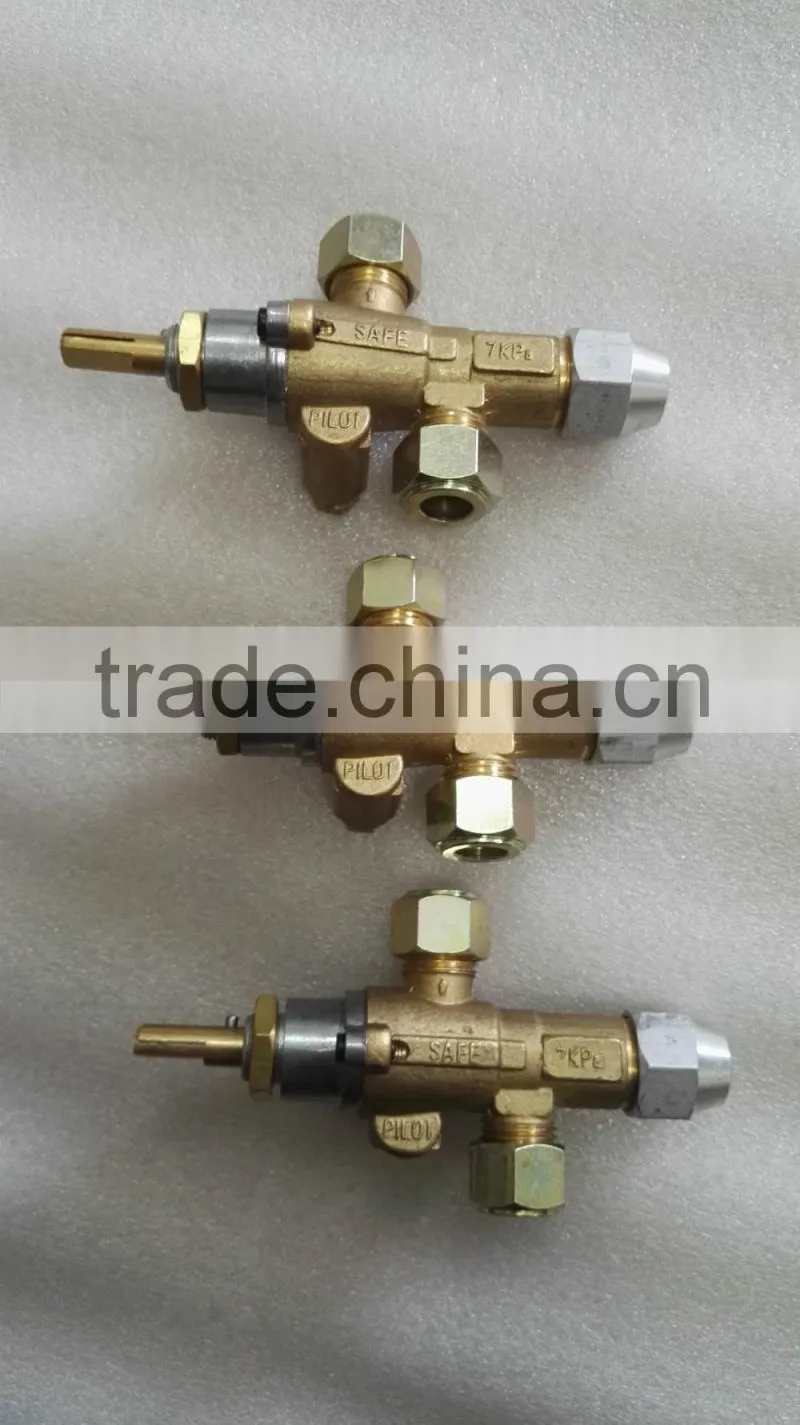 Hot sale industrial brass thermocouple gas detector with shut-off valve with pilot igniter